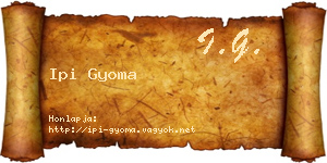 Ipi Gyoma névjegykártya